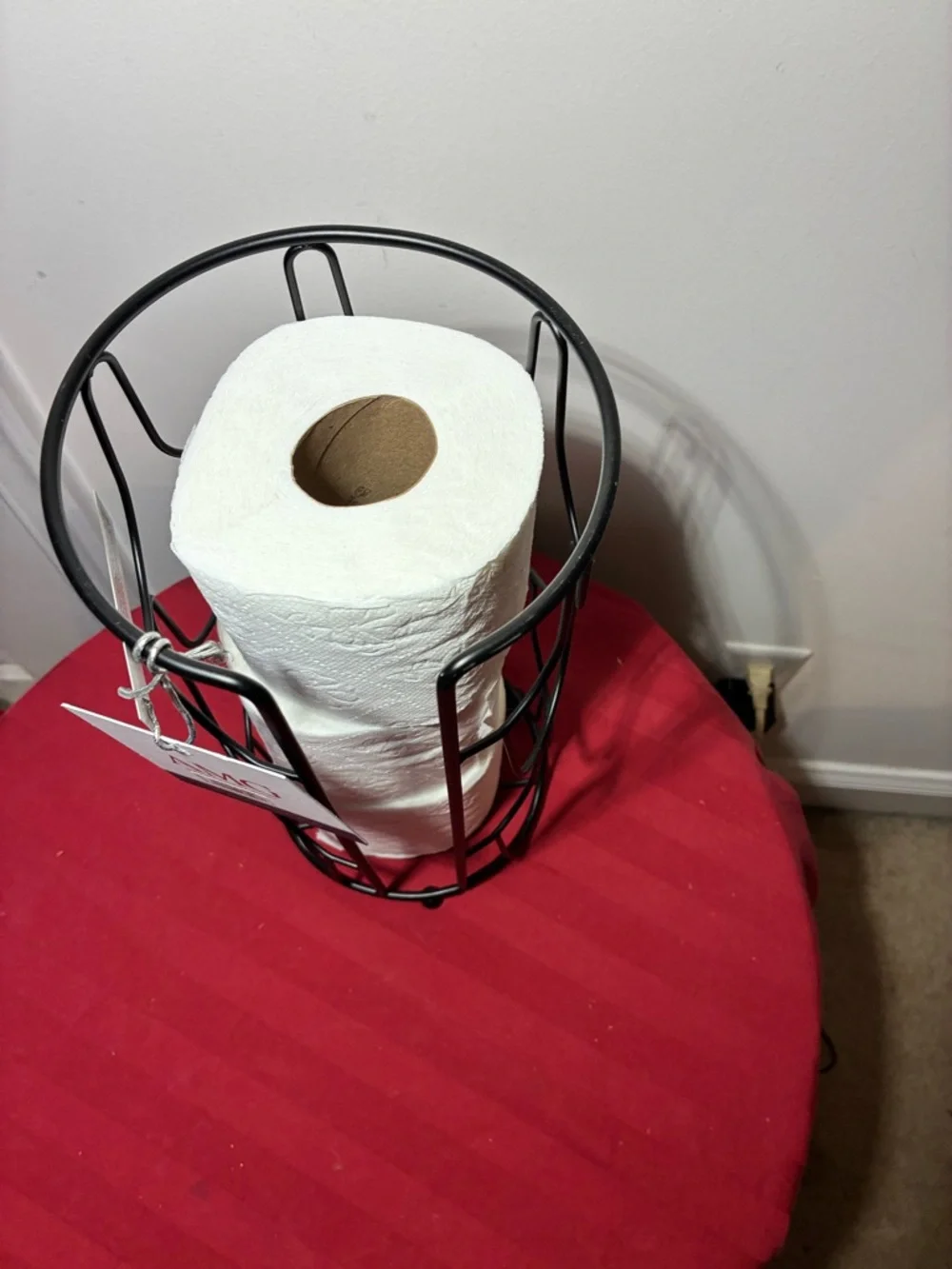 AMG Home Collection Scalloped Wire Toilet Paper Reserve